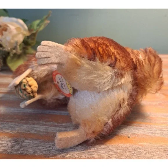 STEIFF PERRI SQUIRREL 8.5 22cm Mohair Disney With Tag